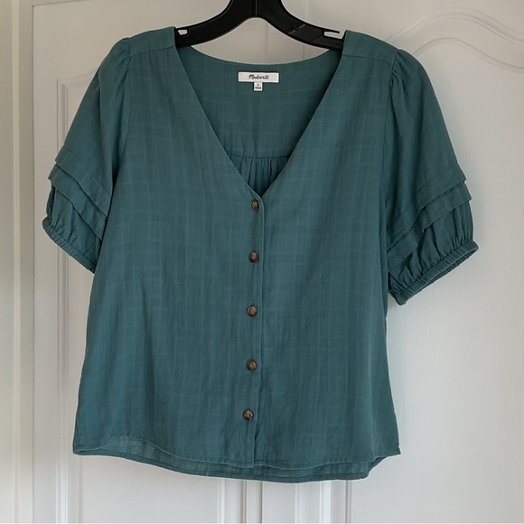 🔥3/$25 Madewell women’s Pembroke Cotton Top - Picture 2 of 10